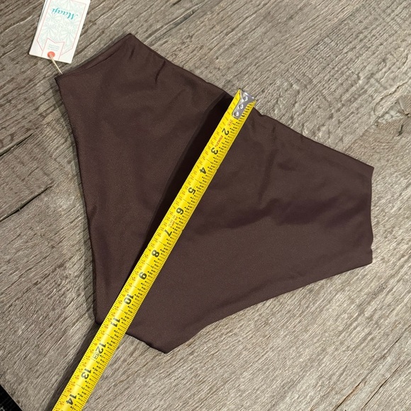 Maaji Red Paisley Reversible High Waist Bikini Bottoms. - Picture 4 of 5